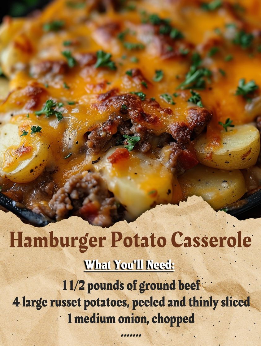 This slow cooker hamburger potato casserole is the perfect comfort meal ...